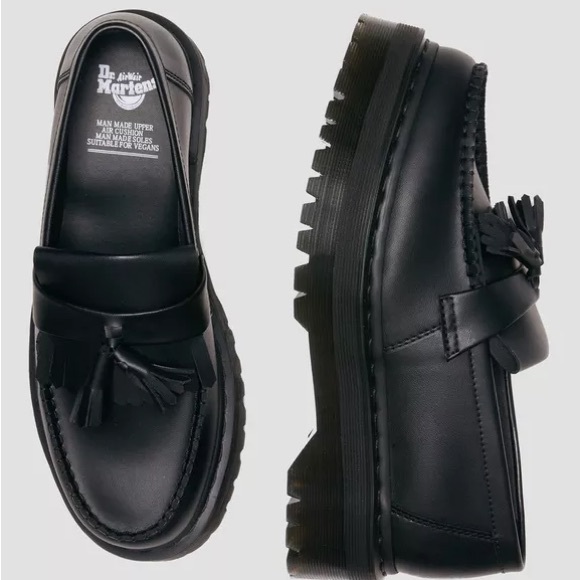 Dr. Martens Vegan Adrian Felix Tassel Platform Loafers - Picture 2 of 5